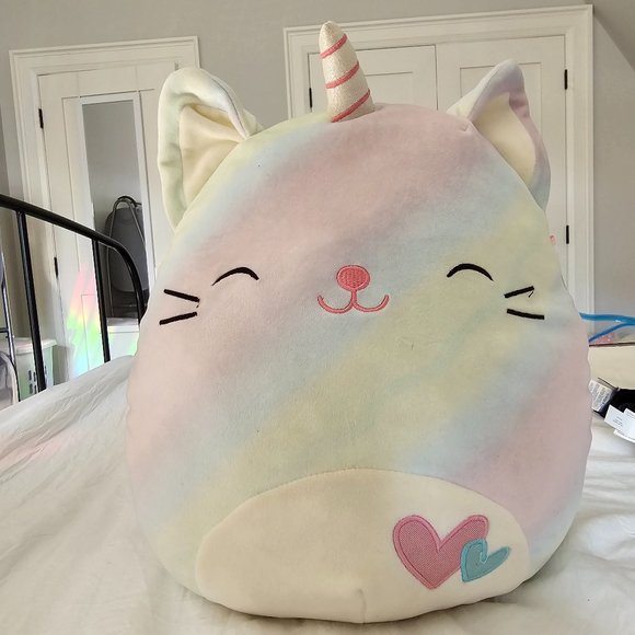 12" Camilla the Rainbow Caticorn Squishmallows Kellytoy - Picture 1 of 2